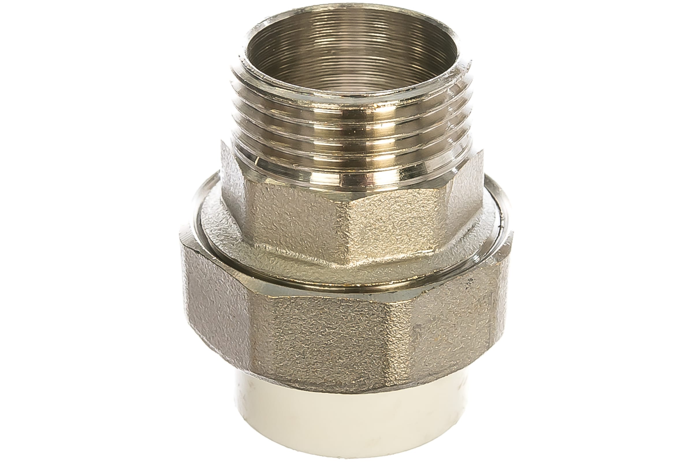 Муфта п/п комбин.разъемная нар.резьба 32х1 белый