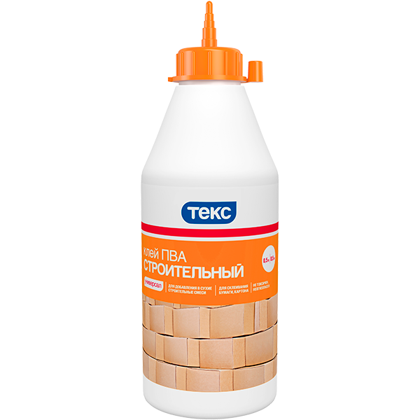 Клей ПВА строительный Текс Универсал (1 кг) Клей ПВА строительный Текс Универсал (1 кг)